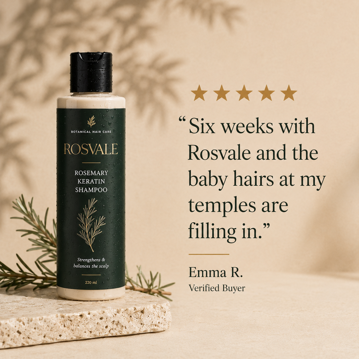 Rosvale™ Rosemary Keratin Shampoo